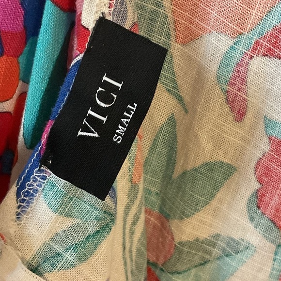 Vici Harvest Floral High Low Multi Colored Dress Size Small - Picture 7 of 12